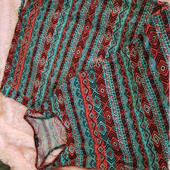 Tribal Pattern Maxi Dress - Picture 1 of 3